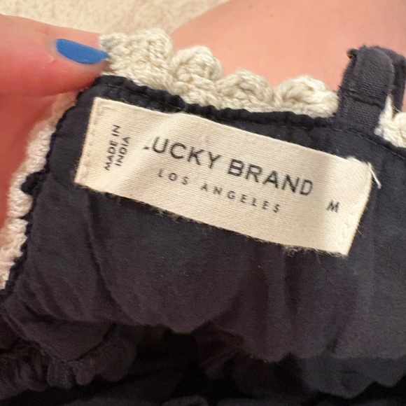 Crochet Patchwork Peplum Cami Top - Picture 2 of 6